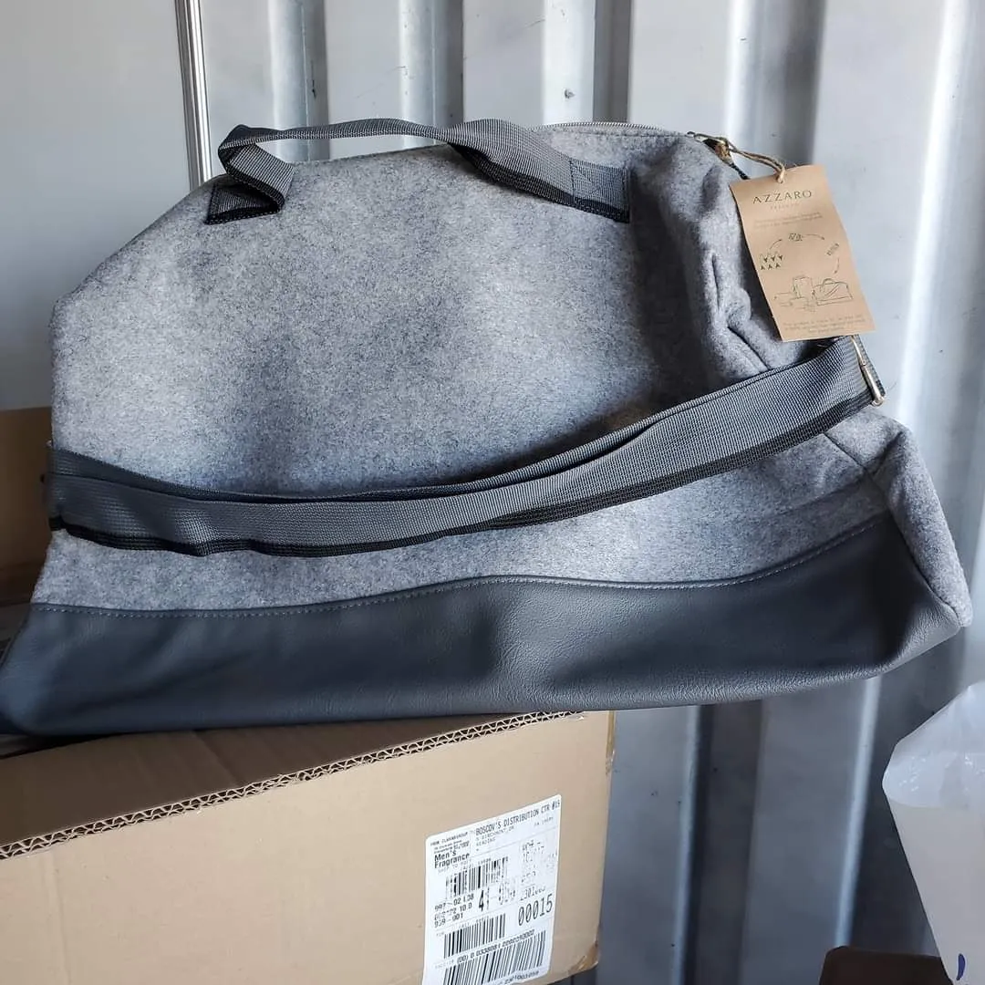 Donated carryall bags — so no child packs into a garbage bag